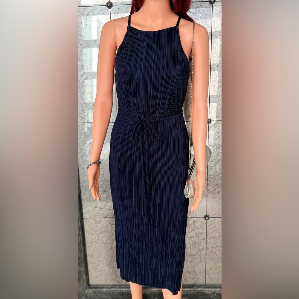 New York & Company Dark Blue Dress - Picture 2 of 12